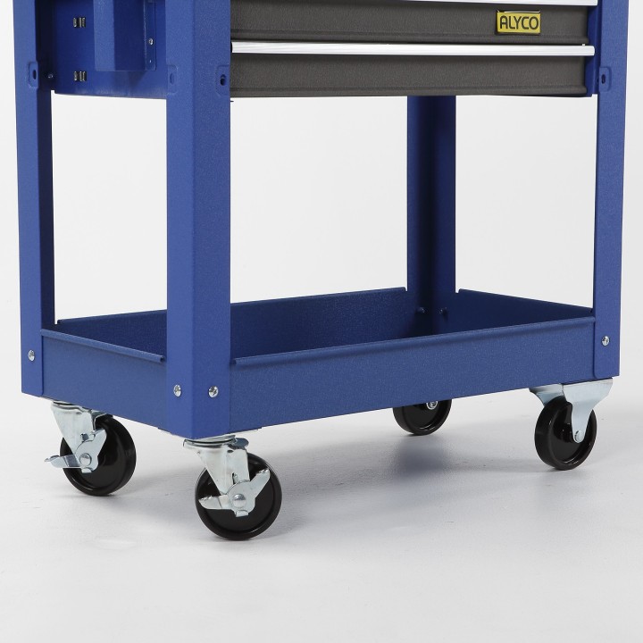 Carro de Taller Ligero de 3 Cajones con Apertura Superior Horizontal