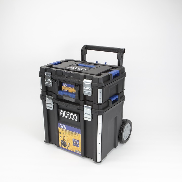 Conjunto Modular StackPro de 2 Cajas de Herramientas Pequeña (S) y