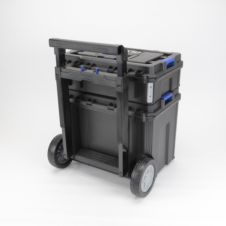 Conjunto Modular StackPro de 2 Cajas de Herramientas Pequeña (S) y