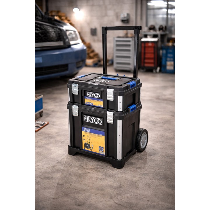 Conjunto Modular StackPro de 2 Cajas de Herramientas Pequeña (S) y