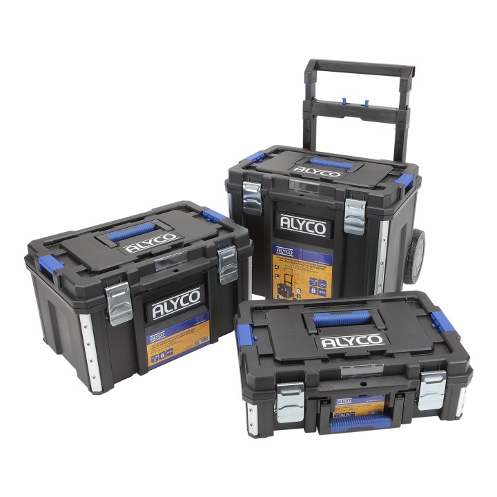 Conjunto Modular StackPro de 3 Cajas de Herramientas Pequeñas (S)