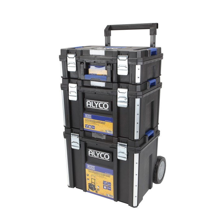 Conjunto Modular StackPro de 3 Cajas de Herramientas Pequeñas (S)
