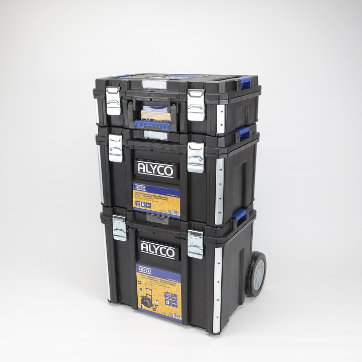 Conjunto Modular StackPro de 3 Cajas de Herramientas Pequeñas (S)