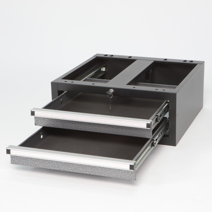 Cajonera Modular de 2 Cajones para Mesa de Trabajo ALYCO