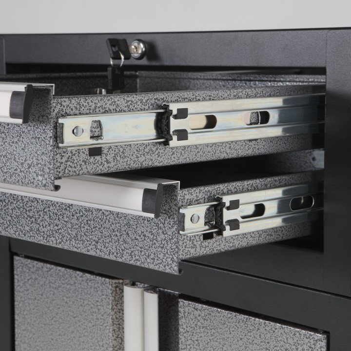 Cajonera Modular de 2 Cajones para Mesa de Trabajo ALYCO