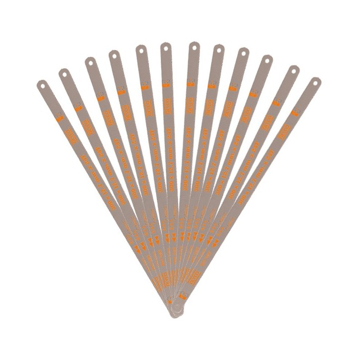 Pack De 12 Hojas De Sierra Para Metal ALYCO ORANGE