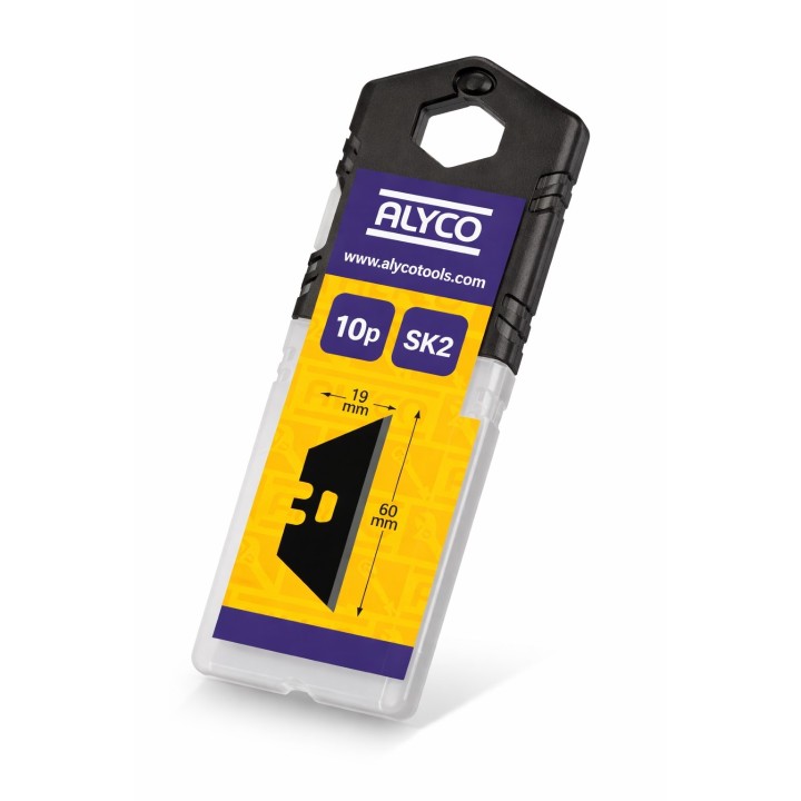 Dispensador de 10 Cuchillas Trapezoidales con Agujero en Acero SK2H