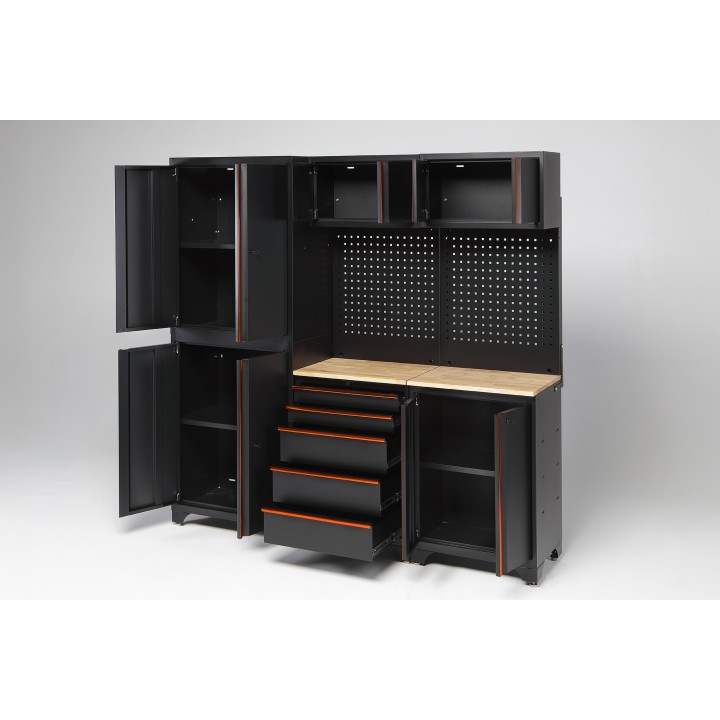 Conjunto Modular de 3 Módulos con Cajonera ALYCO ORANGE