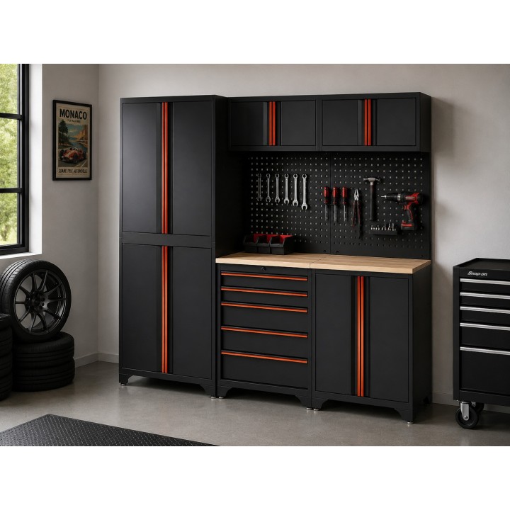 Conjunto Modular de 3 Módulos con Cajonera ALYCO ORANGE