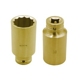 Llave De Vaso De Impacto De 1/2", Serie Larga Antichispa Cu-Be ALYCO