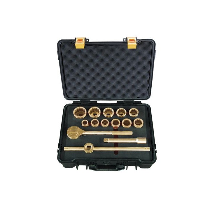 Juego De 14 Piezas Llaves De Vaso De 3/4" Antichispa Al-Br ALYCO