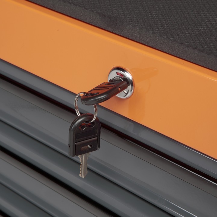 Carro Metálico De 8 Cajones Alyco ORANGE