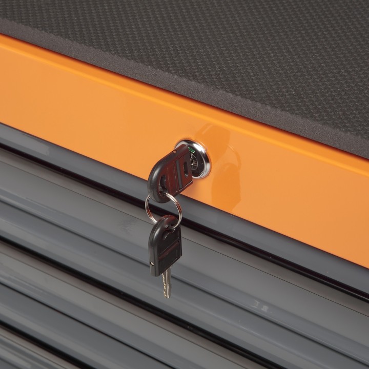 Carro de 6 Cajones con 235 Herramientas Alyco Orange