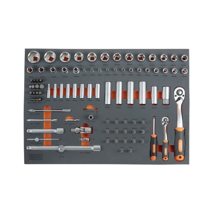 Composición para Carro – 4 Bandejas con 164 Htas. ALYCO ORANGE