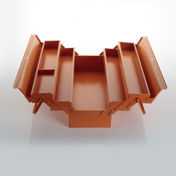 Caja Metálica Para Herramientas De 5 Bandejas ALYCO ORANGE