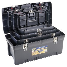 Conjunto De 4 Cajas De Plástico Con Bandeja Interior ALYCO