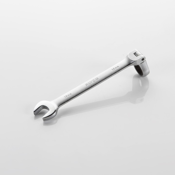 Llave Combinada Con Carraca Articulada Flexible ALYCO
