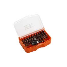 Juego De 30 Puntas De Atornillar De 1/4" Y Adaptador En Caja De