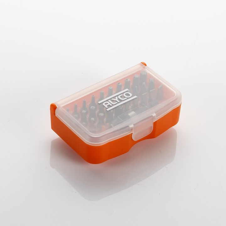 Juego De 30 Puntas De Atornillar De 1/4" Y Adaptador En Caja De