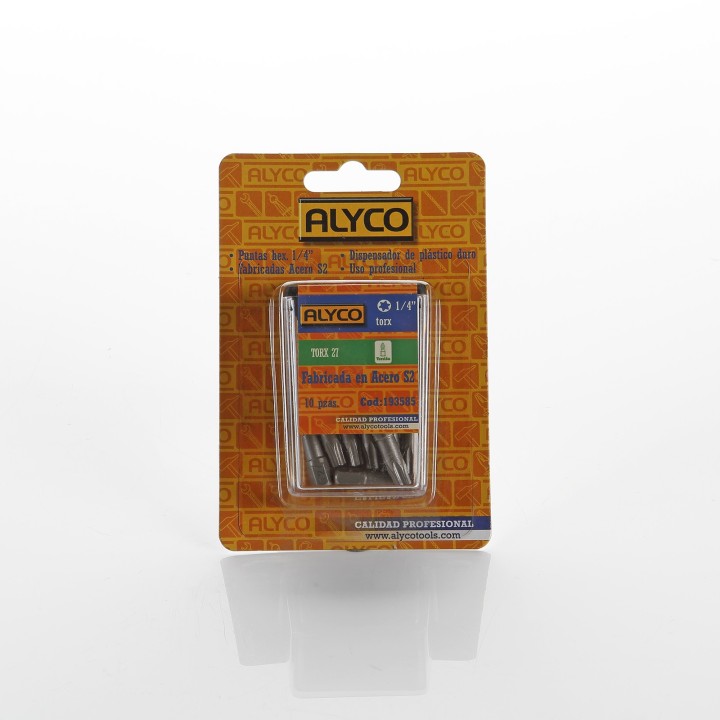 Puntas Tipo Torx De 1/4" Y 25mm De Longitud ALYCO
