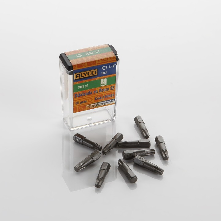 Puntas Tipo Torx De 1/4" Y 25mm De Longitud ALYCO