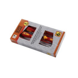 Juego De 6 Destornilladores Aislados 1000V VDe En Caja Cartón ALYCO