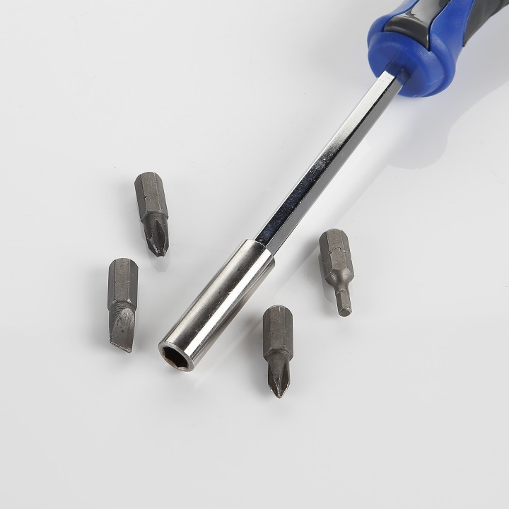 Mango Atornillador Con Adaptador Magnético Para Puntas De 1/4" ALYCO