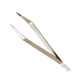 Pinza De Precisión Boca Curva Titanio
