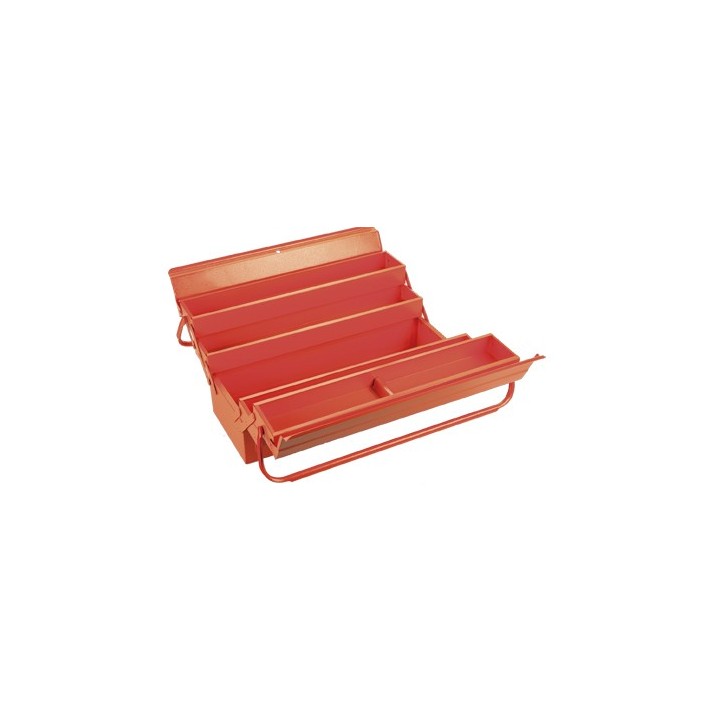 Caja Metálica de 5 Bandejas con Herramientas ALYCO ORANGE