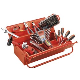 Caja Metálica de 3 Bandejas con Herramientas ALYCO ORANGE