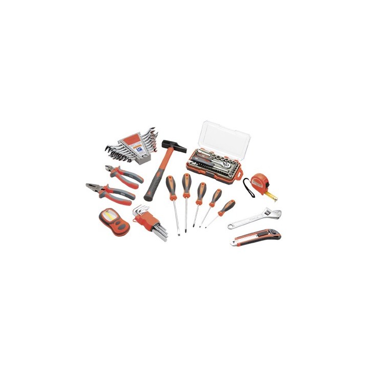 Caja Metálica de 3 Bandejas con Herramientas ALYCO ORANGE