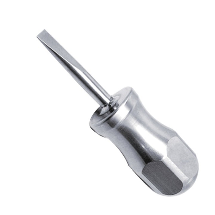 Destornillador Boca Plana Serie Corta Inoxidable