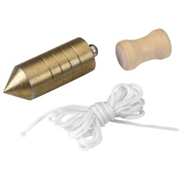 Plomada De Acero De Albañil Con Nuez De Madera ALYCO