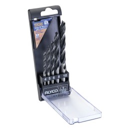 Juego de 5 brocas helicoidales para madera y plástico en caja de