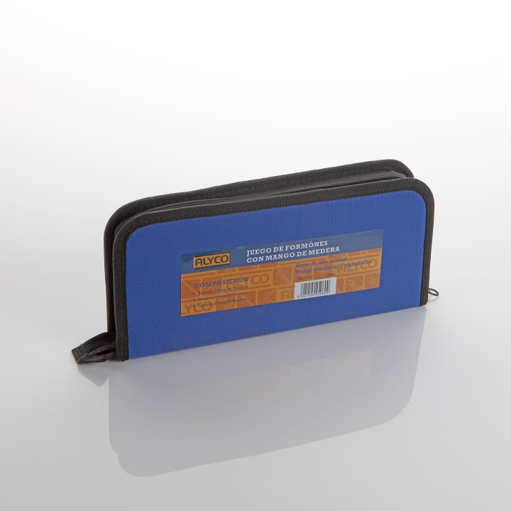 Juego de 3 formones ALYCO en estuche de nylon, con mango bimaterial
