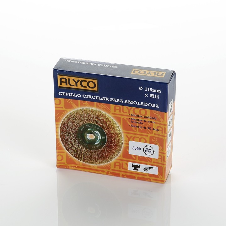 Cepillo Circular Metálico Latónado o De Acero inox. Para Amoladoras