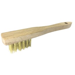 Minicepillo De Acero Latónado Con Mango De Madera ALYCO