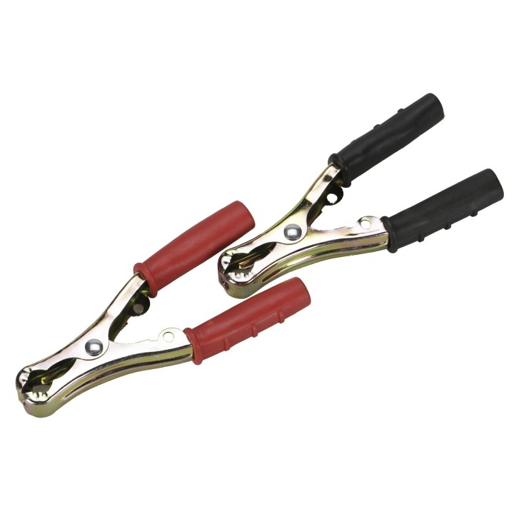 Juego de dos pinzas para batería de Acero-Zinc 125 A 145X75 Mm Alyco