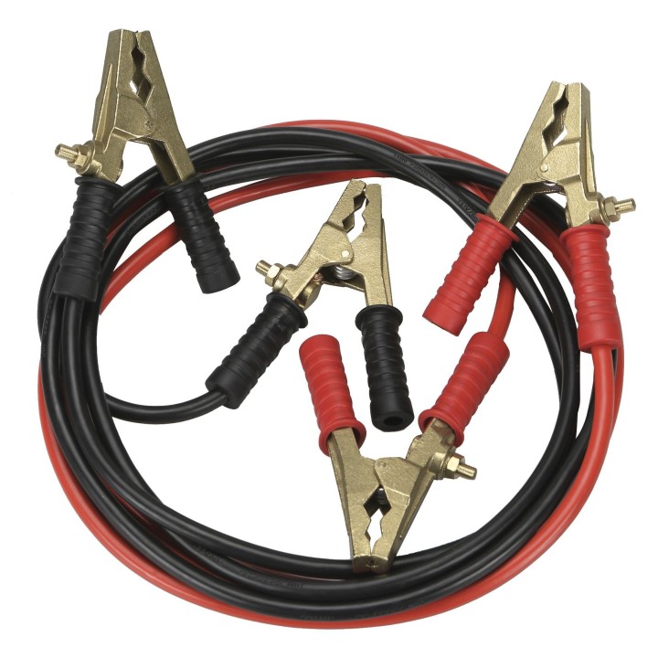 Cable De Arranque De Cobre 3,5M. Y Pinzas De Cobre Macizo 800A ALYCO