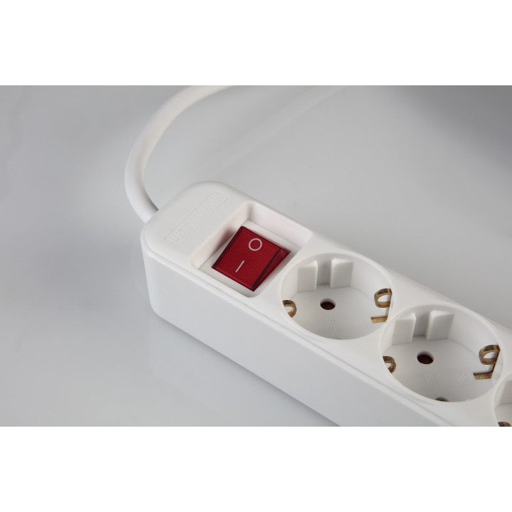 Base Multiple con Interruptor con cable de 1.4 o 3 metros Alyco