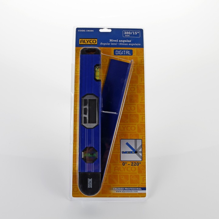 Nivel Tubular Angular Digital Con 2 Fiolas Con Cuerpo Rectangular De