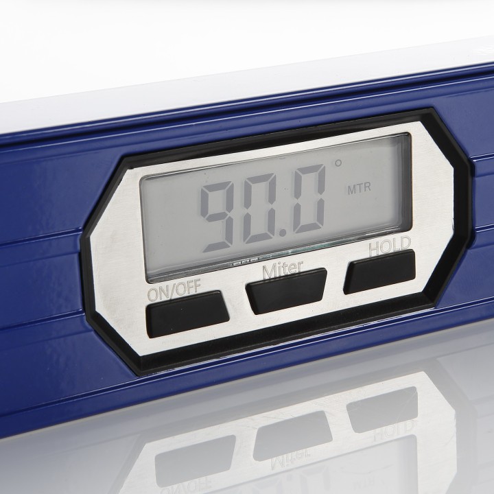 Nivel Tubular Angular Digital Con 2 Fiolas Con Cuerpo Rectangular De