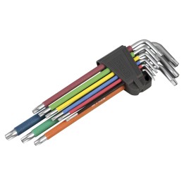 Juego De Llaves Torx Inviolables Serie Extralarga, Soporte De Goma