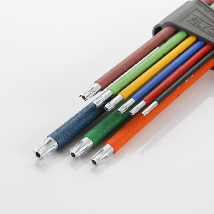 Juego De Llaves Torx Inviolables Serie Extralarga, Soporte De Goma