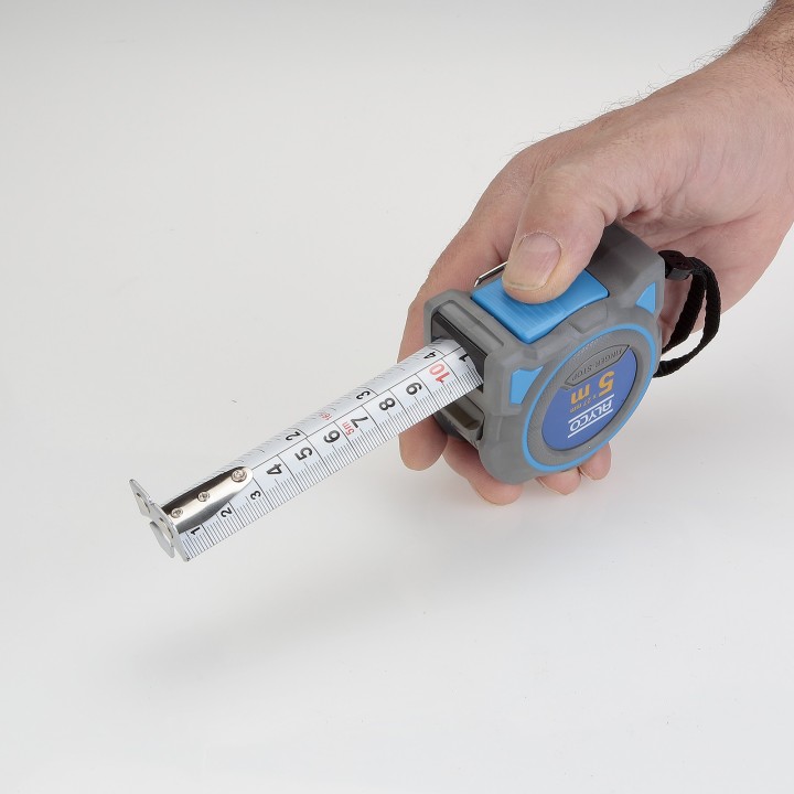 Flexómetro Magnético Métrica/Pulgada con Cuerpo Bimaterial ALYCO