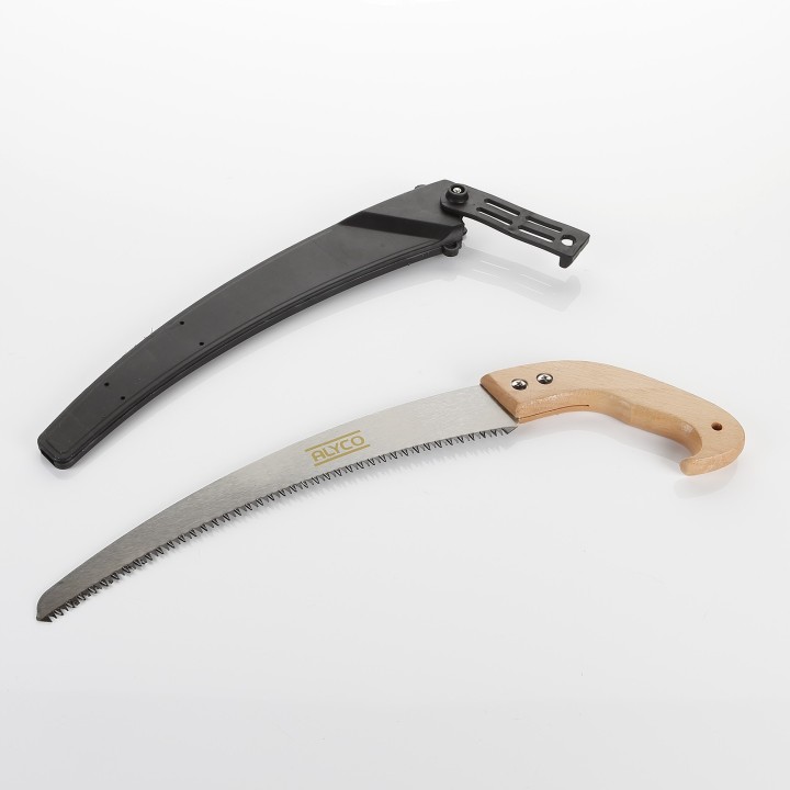 Serrucho De Poda Curvo Con Mango De Madera De 480 mm ALYCO