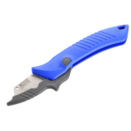 Cuchillo Pelacables De Electricista Con Plástico Protector Alyco