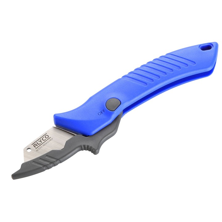 Cuchillo Pelacables De Electricista Con Plástico Protector Alyco