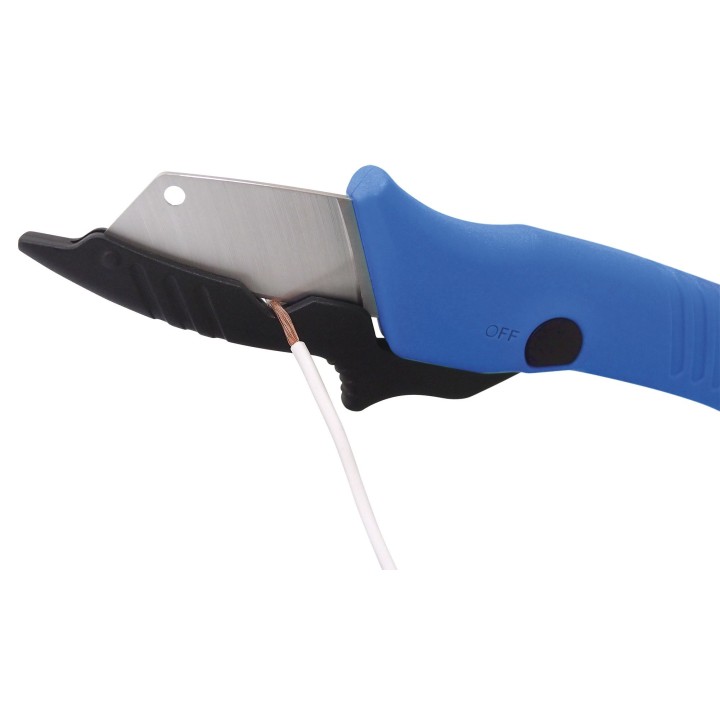 Cuchillo Pelacables De Electricista Con Plástico Protector Alyco