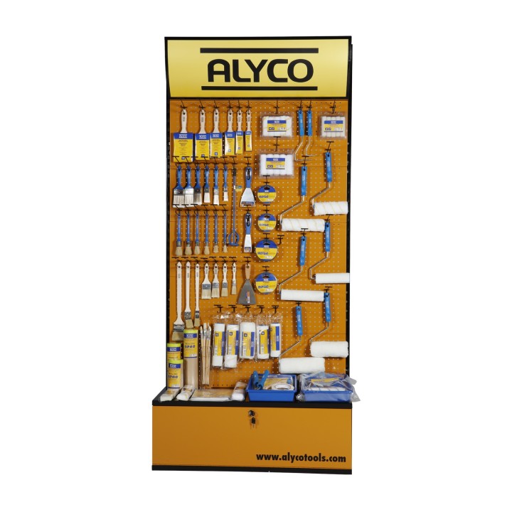 Expositor Mural Con Accesorios De Pintura ALYCO